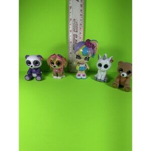 Ty Beanie Boos Mini Boos Col. Lot of 4 + KindiKids Rainbow Kate Bobble Head